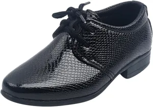 Boys Kids Toddler Leather Shoes Performance Lace Up British Style Dress Shoes Wedding Dance Party Casual Oxfords Loafers