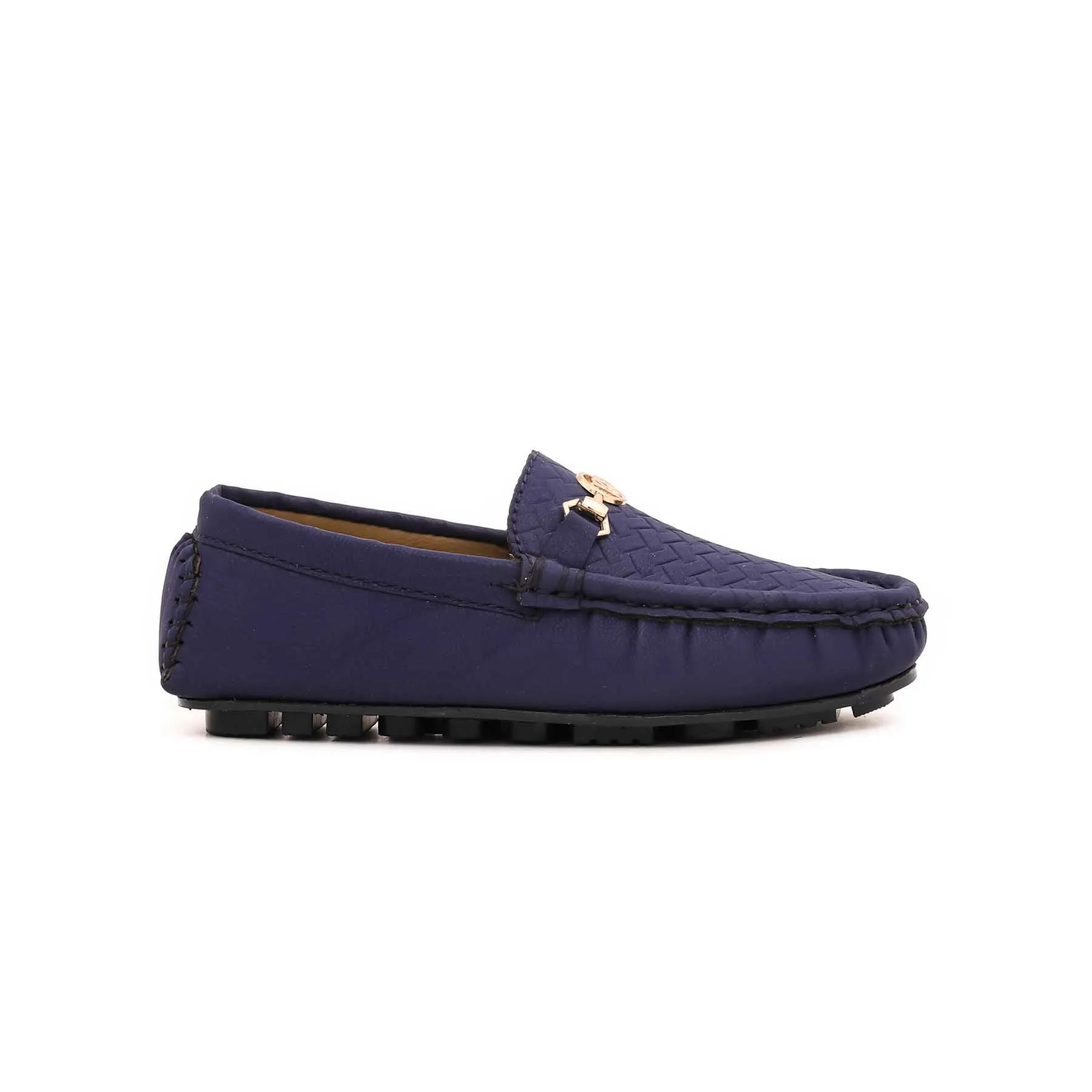 Boys Navy Formal Moccasin KD0762