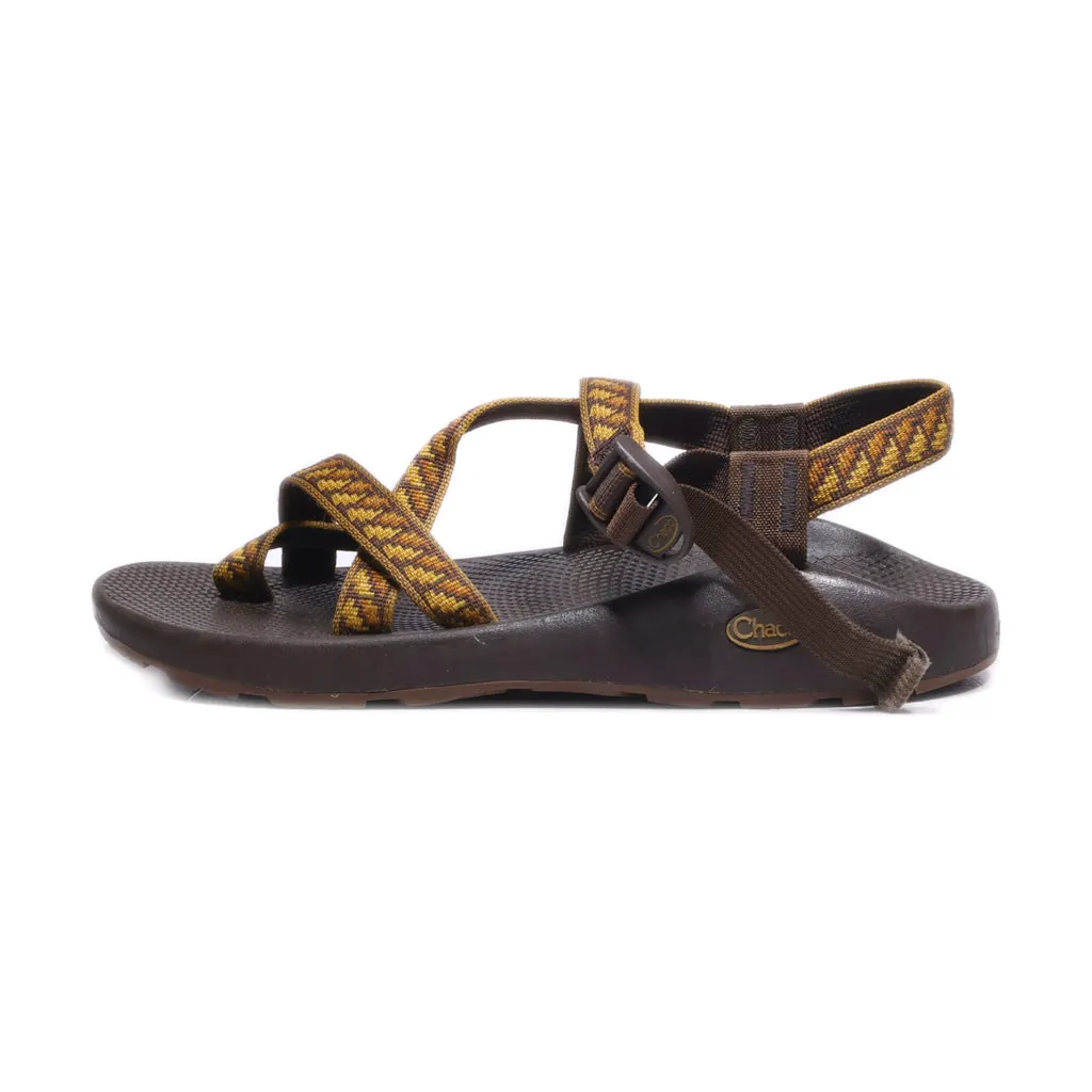 Chaco Casual Sandals Fabric Brown Colour For Men