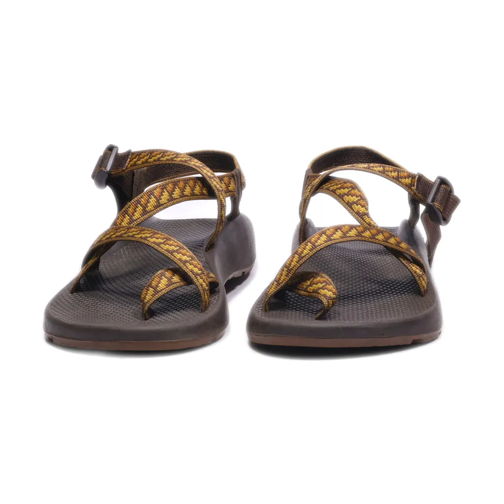 Chaco Casual Sandals Fabric Brown Colour For Men