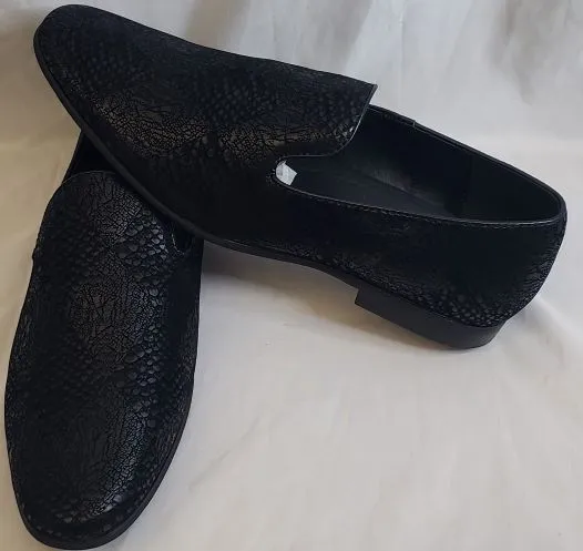 Cooke -- Men's Slip-On Dress Shoe -- Black Fabric