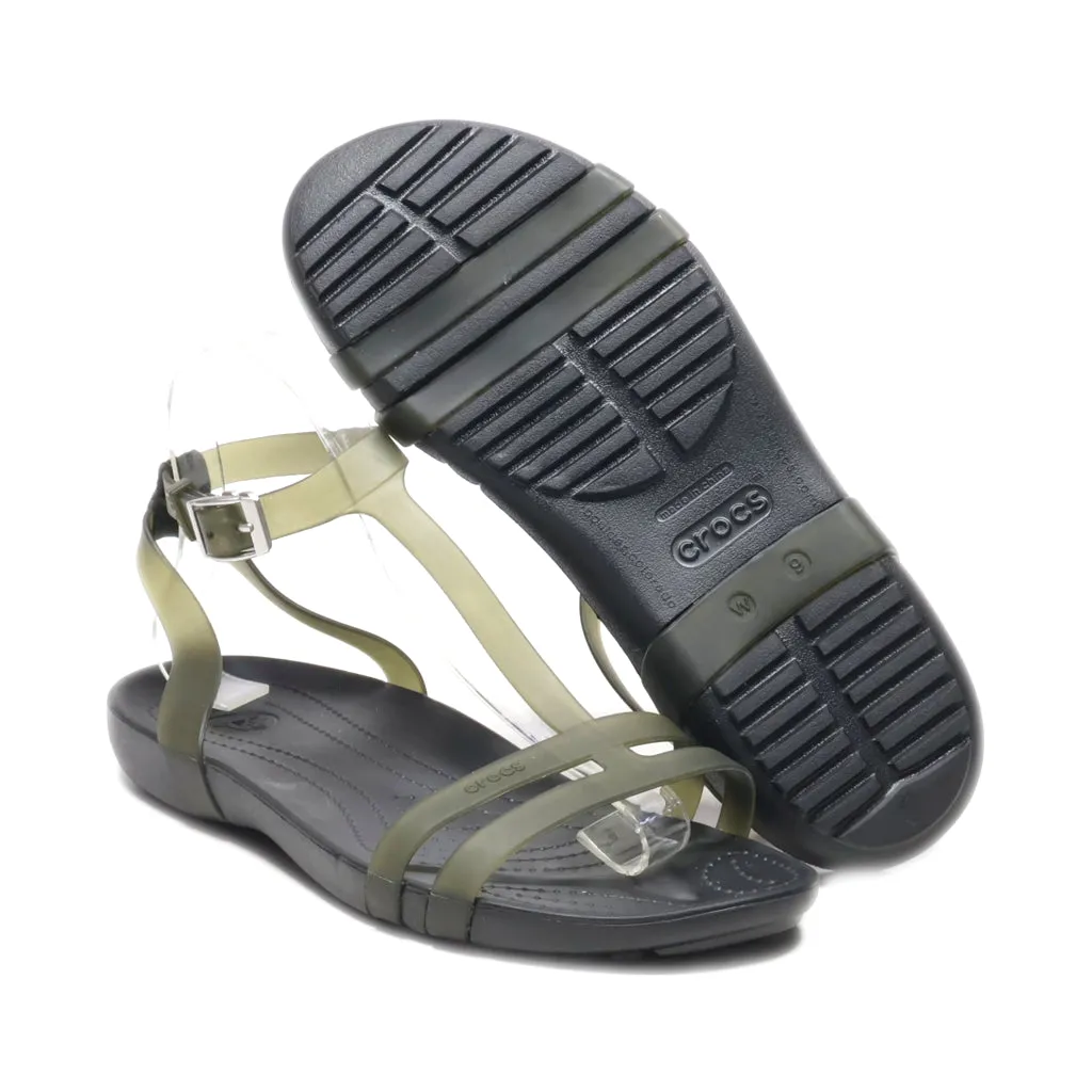 Crocs Sexi Flat Sandals Eva Grey Colour For Women