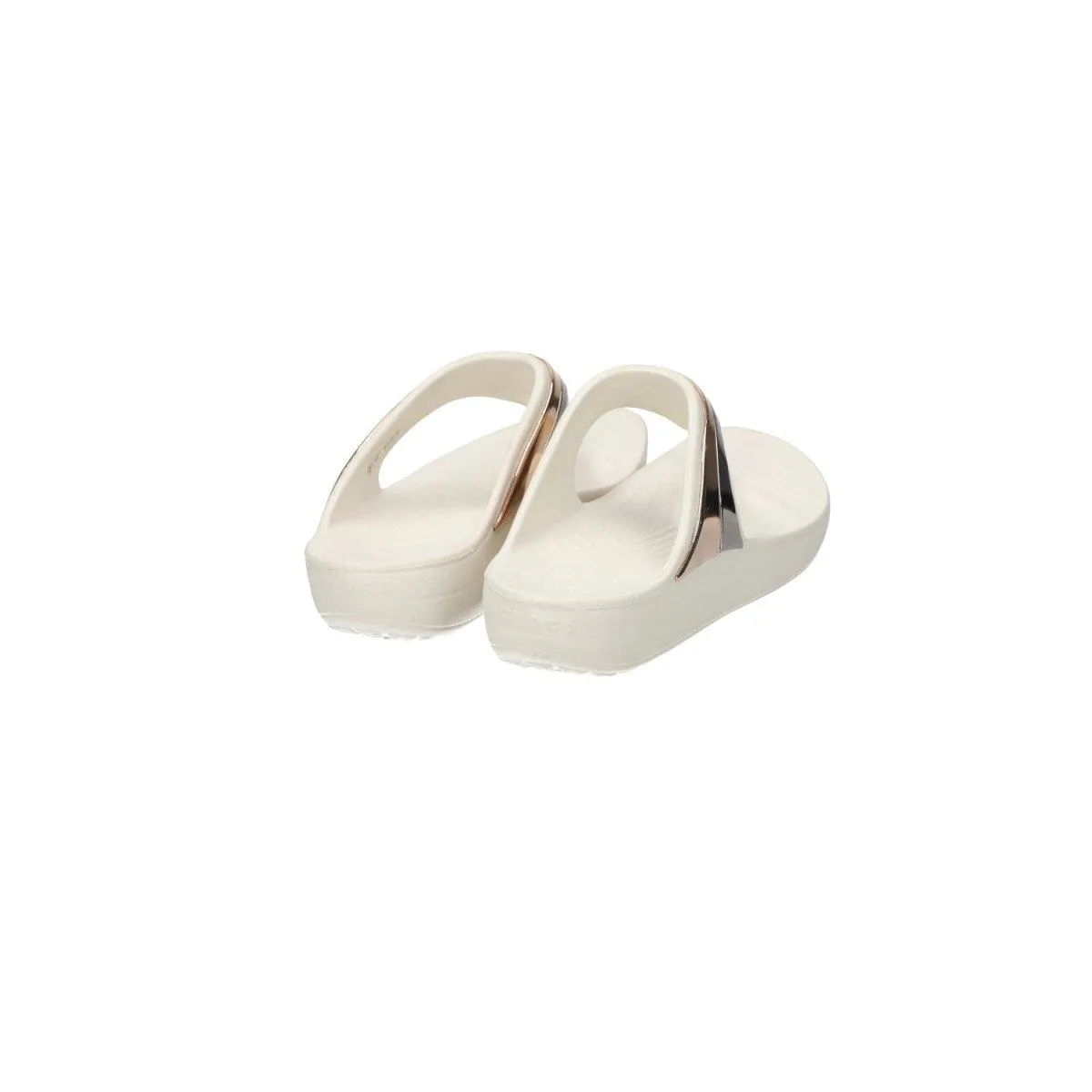 Crocs Sloane Sandals Flip Flops Rubber White Colour For Women