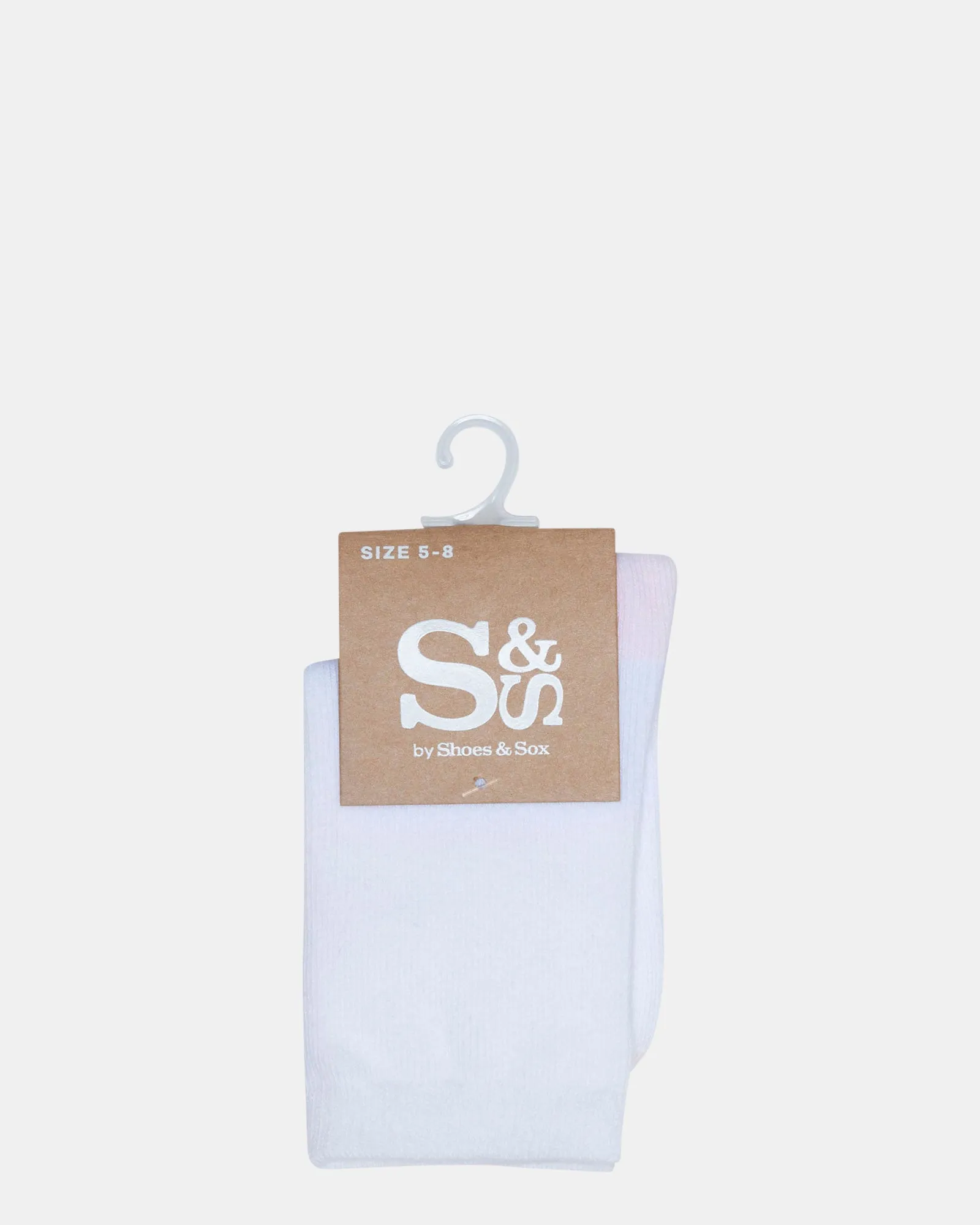 Fashion Crew 1 Pack White/Pastel Pink