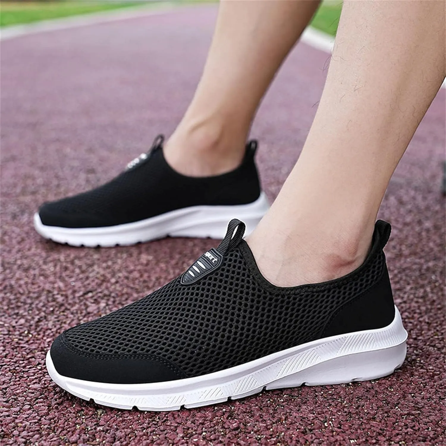 Fashion Summer Men Breathable Mesh Shallow Lace Up Casual Shoes Sneaker Organizers and Storage Men