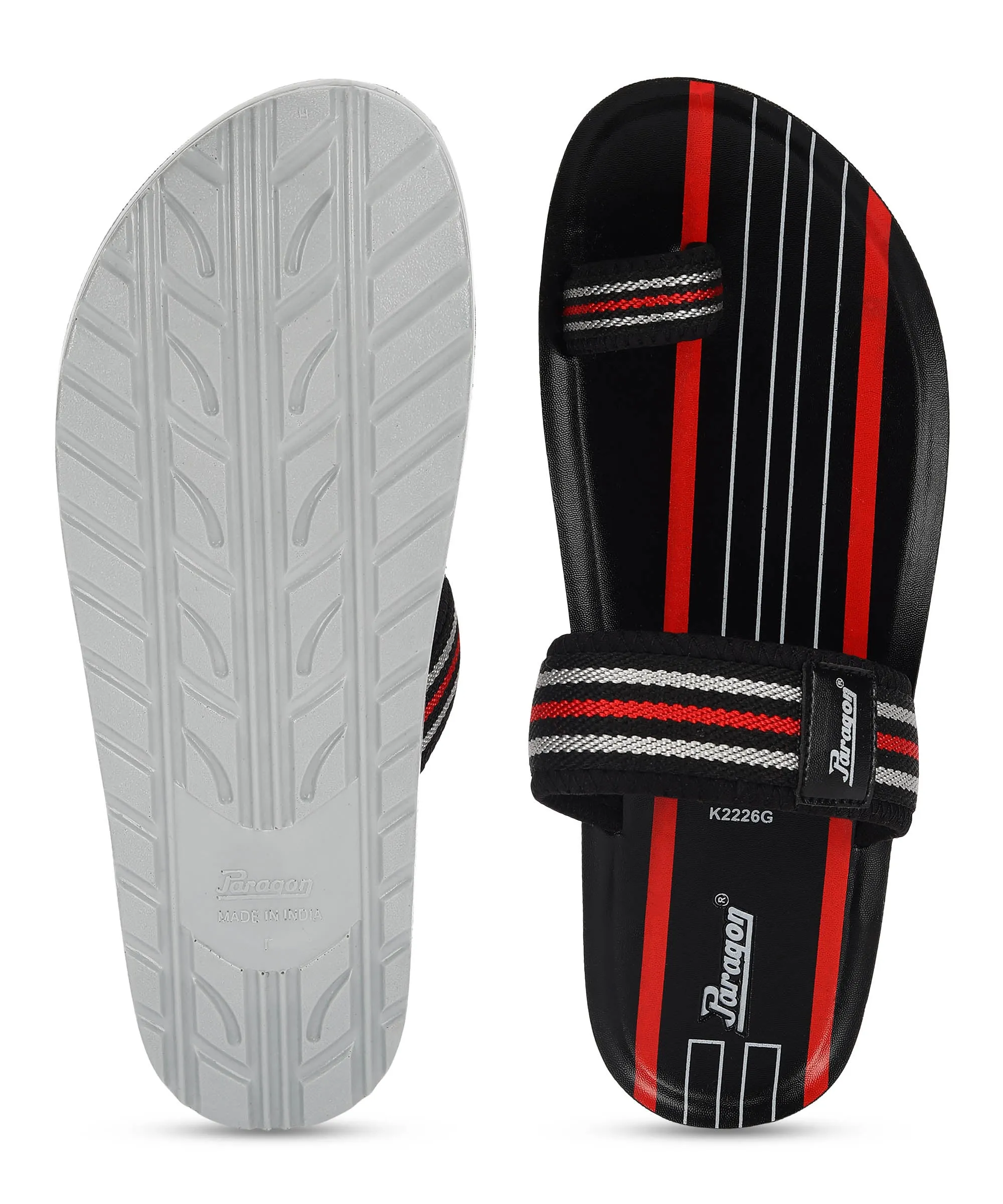 Paragon PUK2226G Men Stylish Lightweight Flipflops | Comfortable with Anti skid soles | Casual & Trendy Slippers | Indoor & Outdoor