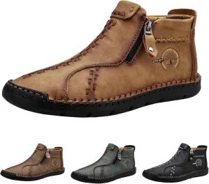 Phanile Men's Walking Shoes, Comfortable Arch Support, Waterproof, Orthopedic Sneakers