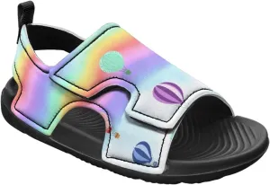 Pink Stripe Sandals Kids Girls Fashion Sport Athletic Sandals Lightweight Summer Beach Water Shoes for Toddler Adjustable