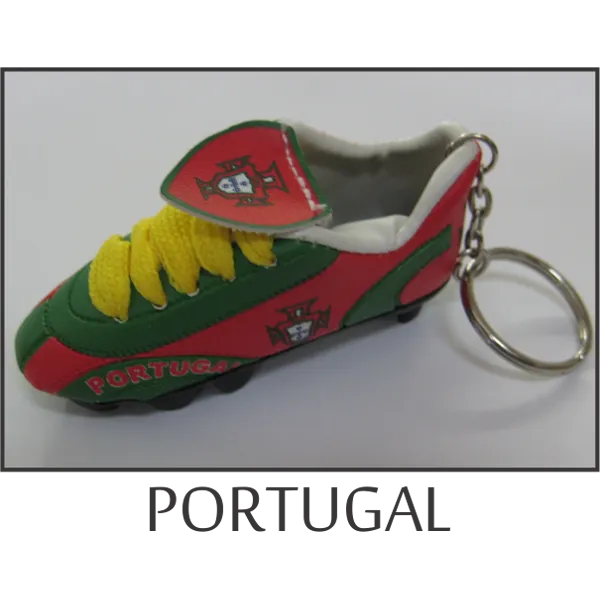 Portugal Mini Soccer Shoe Key Chain