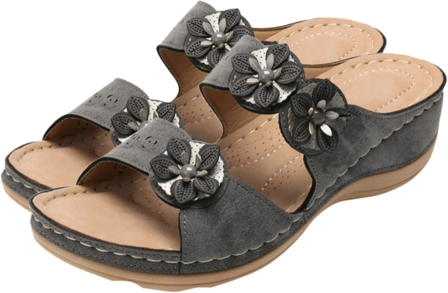 Sandals for Women Dressy, Women's Comfy Orthotic Sandals Orthopedic Sandals Summer Arch Support Slide Sandals