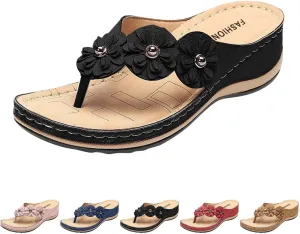 Shoes for Women, Women Summer Dressy Sandals Trendy Wedge Sandal Thong Slippers Comfy Walk Flip Flops