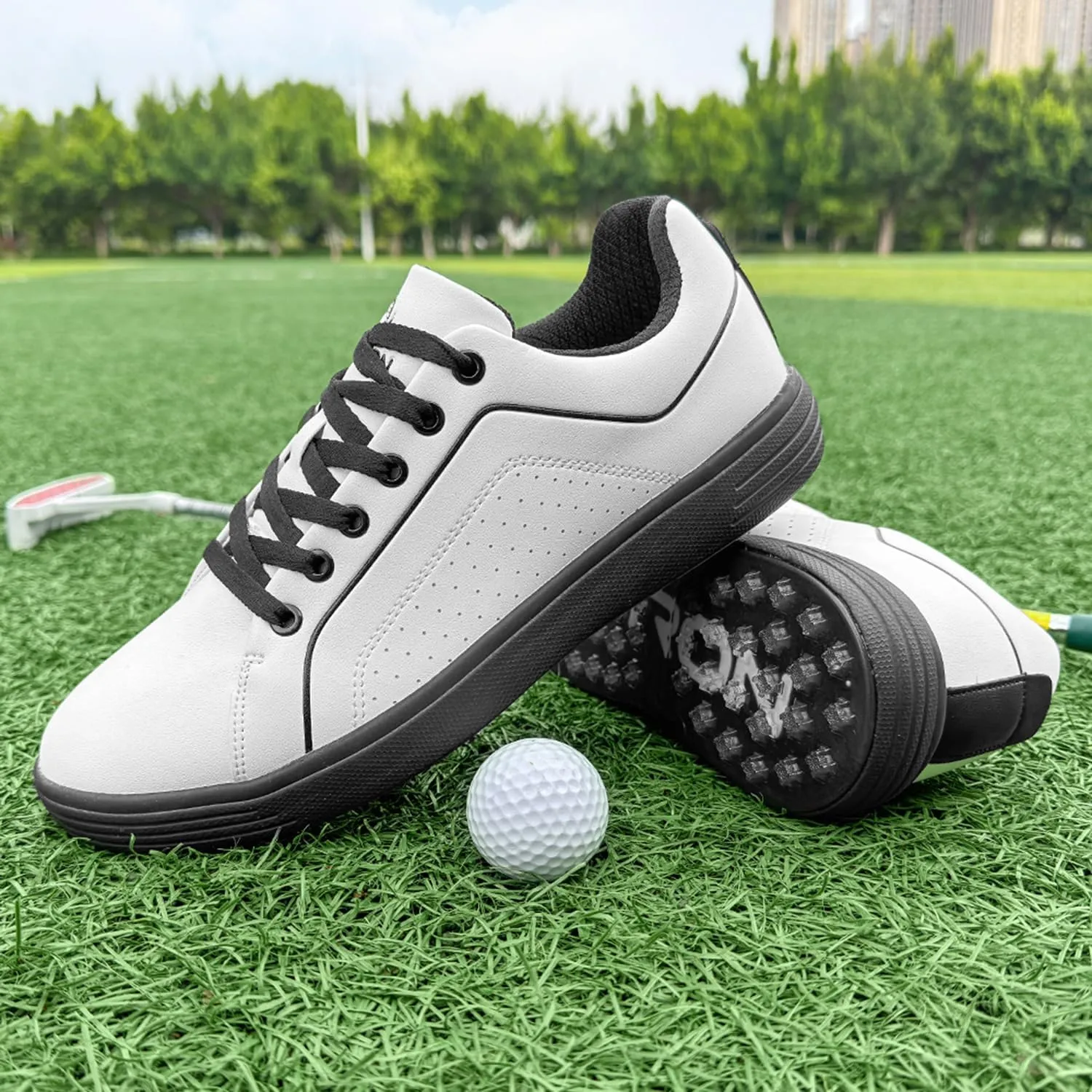 Spikeless Golf Shoes Men Professional Golf Foowears Luxury Walking Footwears for Golfers Outdoor