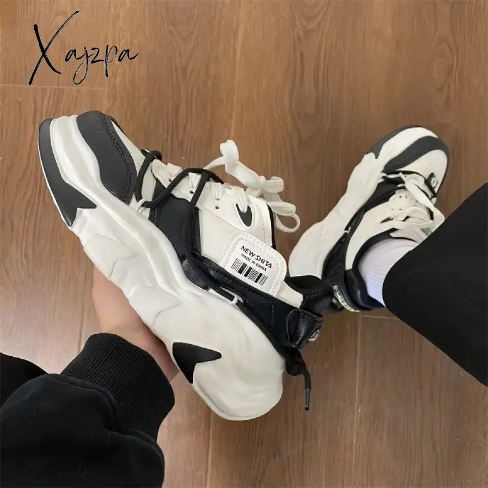 Trendy Denim Mens Sneakers Platform Student Breathable Casual Womens Chunky Shoes Designer Outdoor Couple Luxury Male Footwear