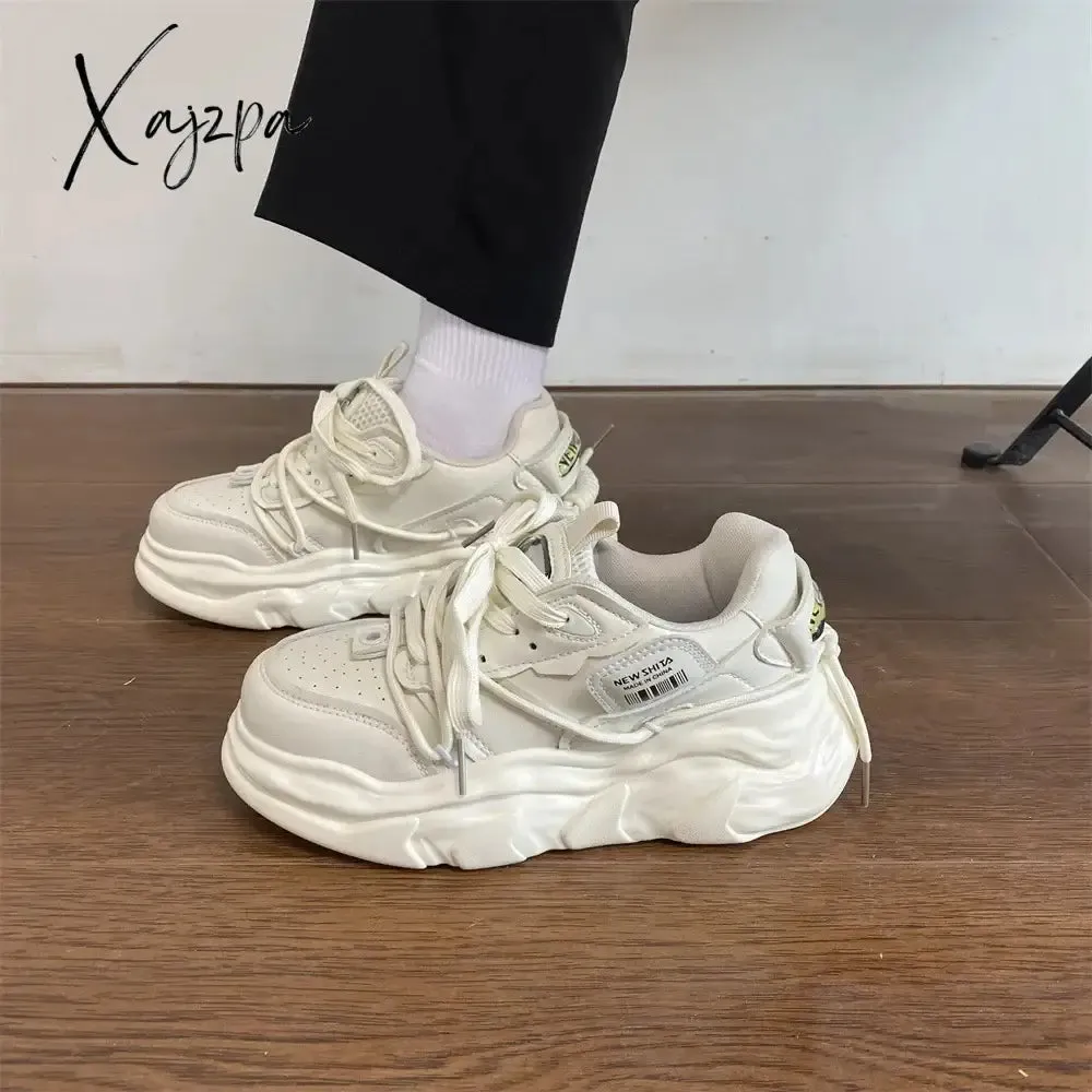 Trendy Denim Mens Sneakers Platform Student Breathable Casual Womens Chunky Shoes Designer Outdoor Couple Luxury Male Footwear