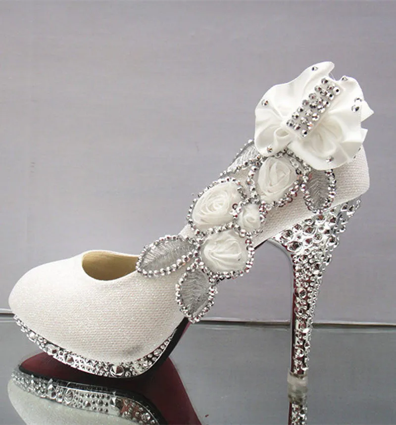 Wedding Shoes Rhinestone Glitter Shoes at Bling Bries Bouquet - online bridal store