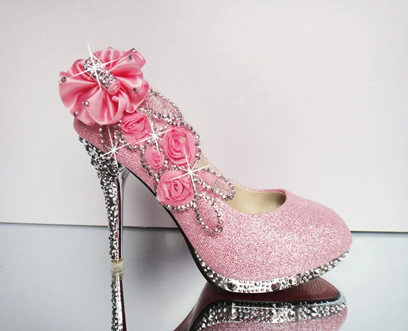 Wedding Shoes Rhinestone Glitter Shoes at Bling Bries Bouquet - online bridal store